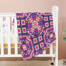 Load image into Gallery viewer, Kaleidoscope Bleu Baby Blanket 30&quot;x40&quot; Baby Blanket 30&quot;x40&quot; e-joyer 
