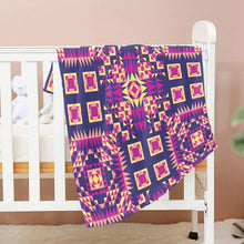 Load image into Gallery viewer, Kaleidoscope Bleu Baby Blanket 40&quot;x50&quot; Baby Blanket 40&quot;x50&quot; e-joyer 
