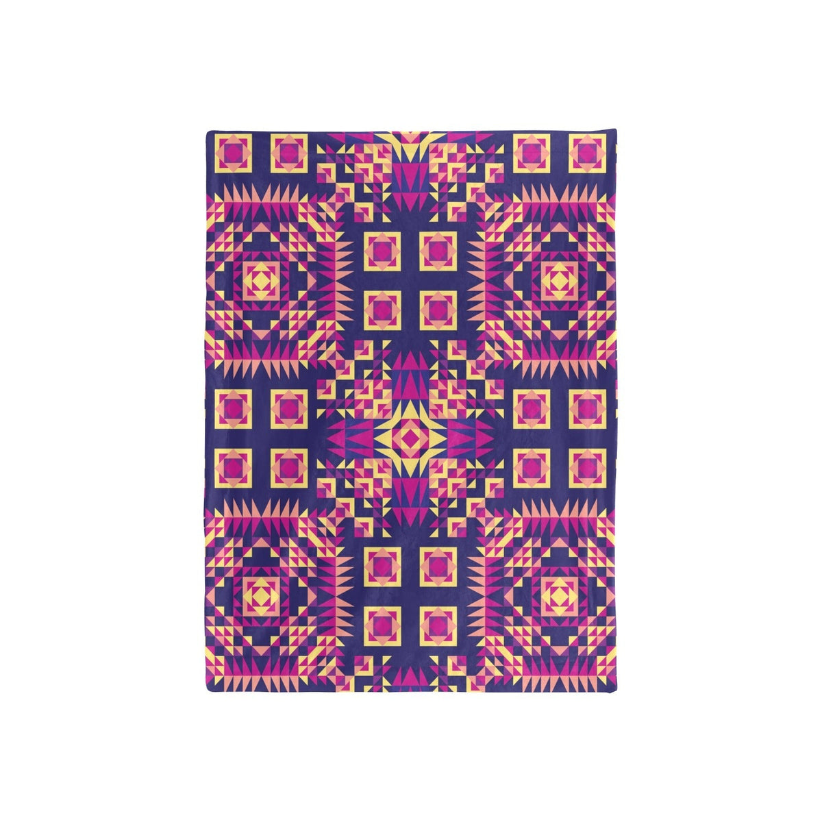 Kaleidoscope Bleu Large Baby Blanket by 49 Dzine (image 3)