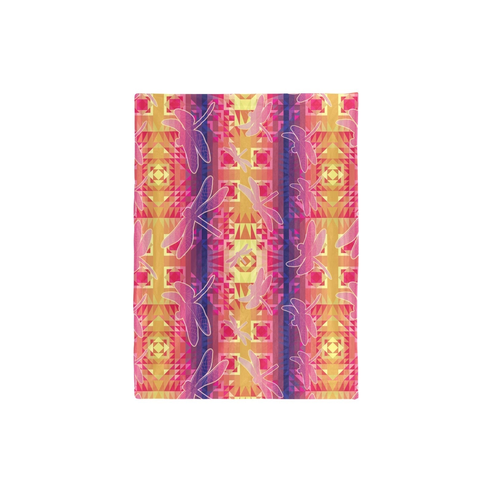 Kaleidoscope Dragonfly Baby Blanket 30"x40" Baby Blanket 30"x40" e-joyer 