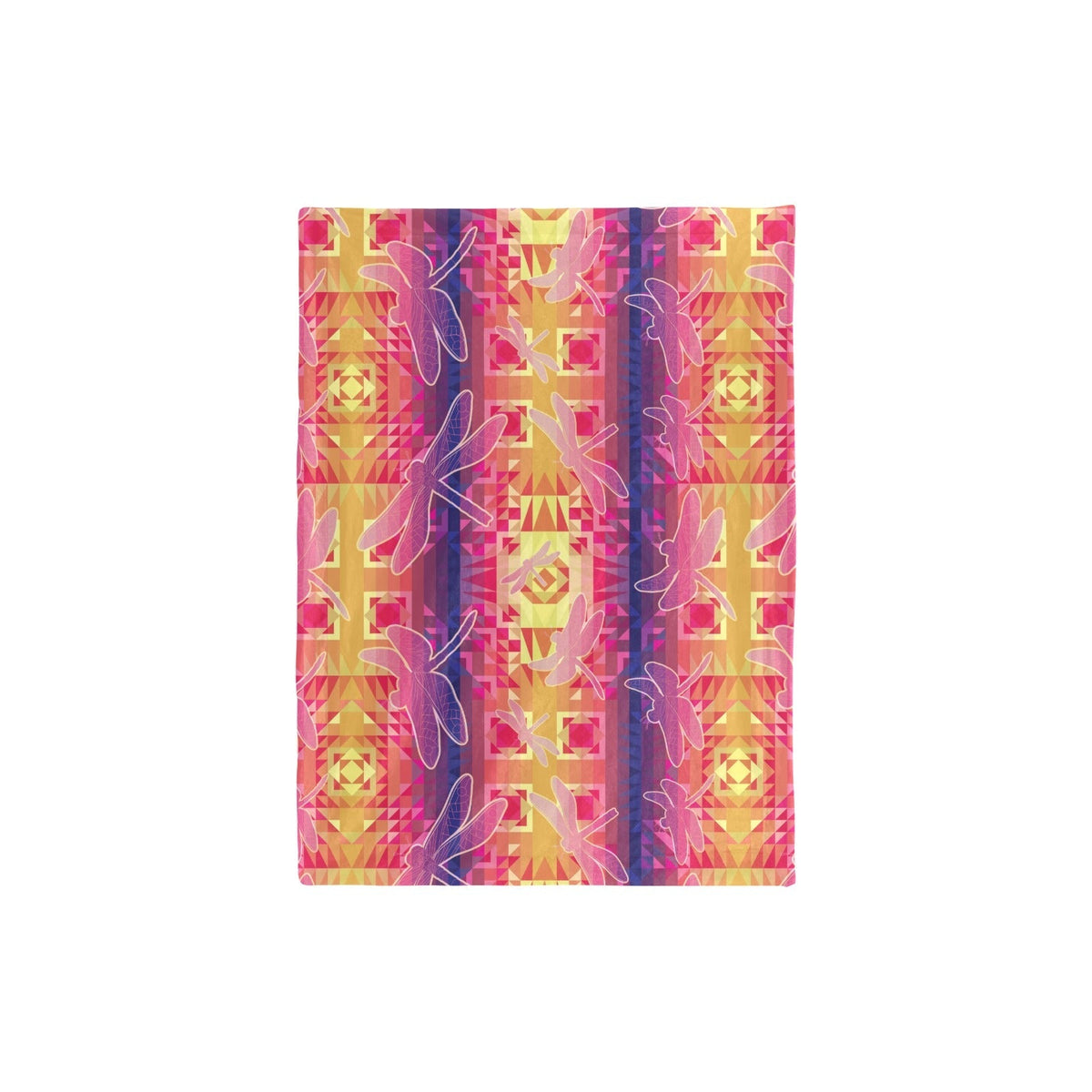 Kaleidoscope Dragonfly Small Baby Blanket by 49 Dzine (image 3)