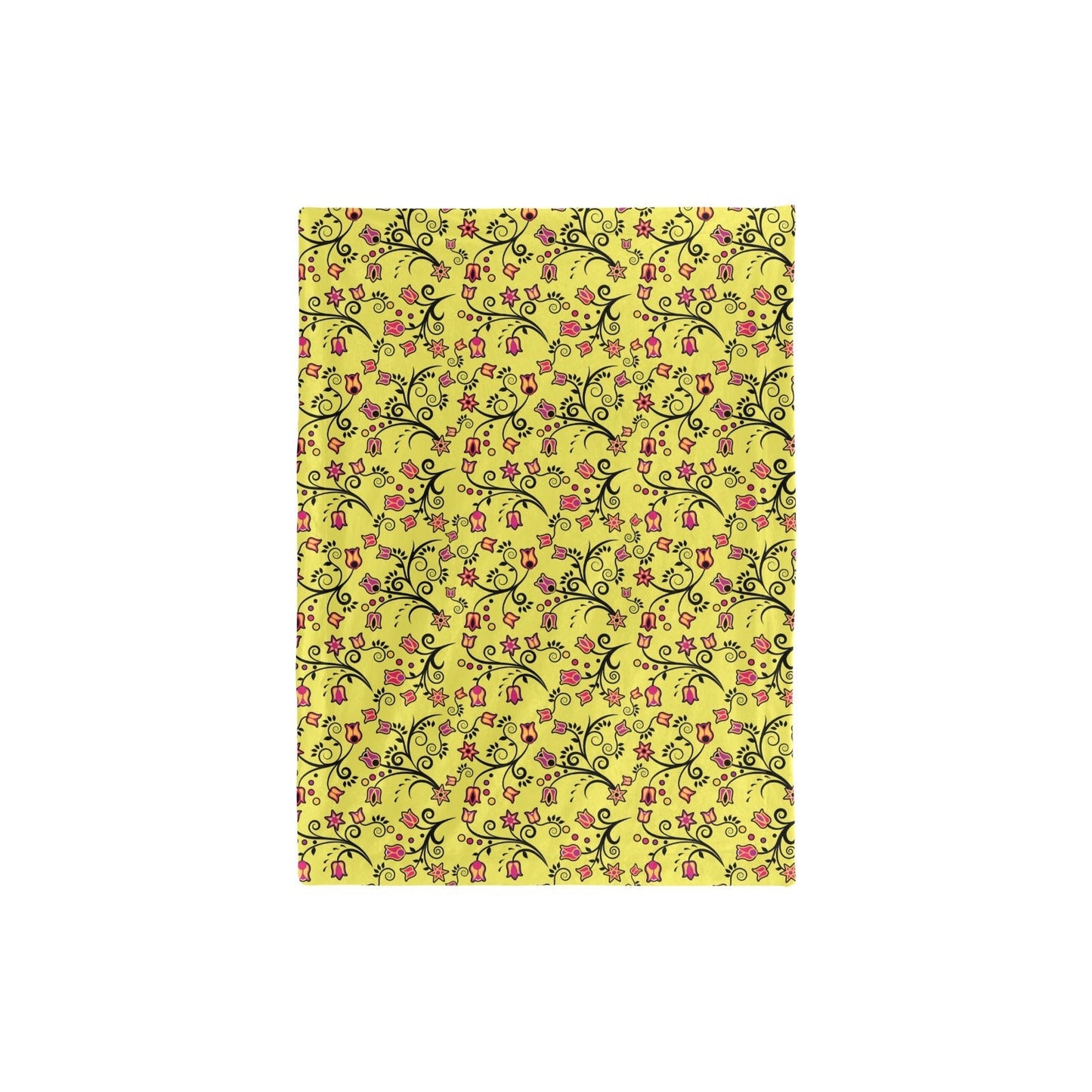 Floral Star Small Baby Blanket