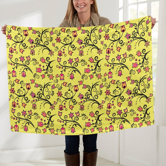 Star Floral Large Baby Blanket