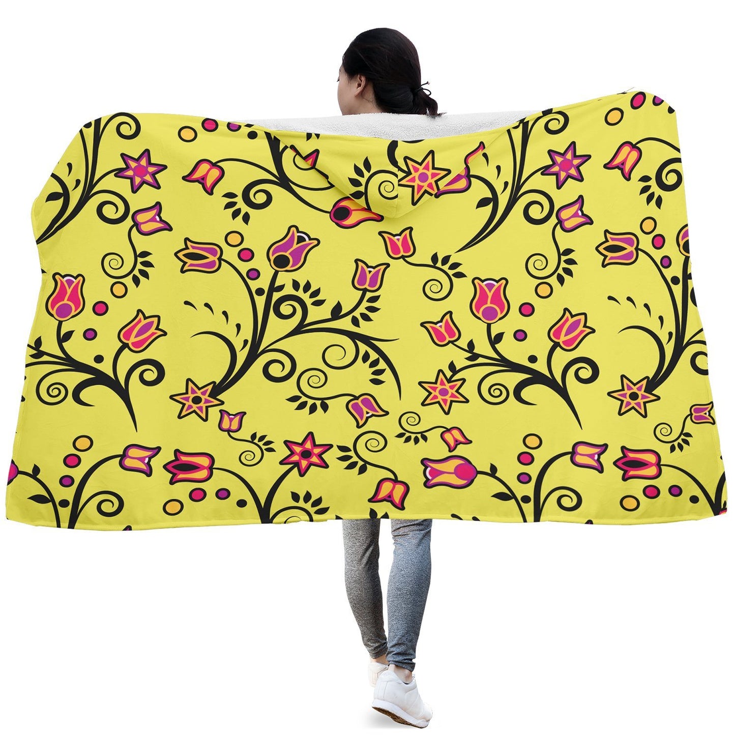 Floral Star Hooded Blanket