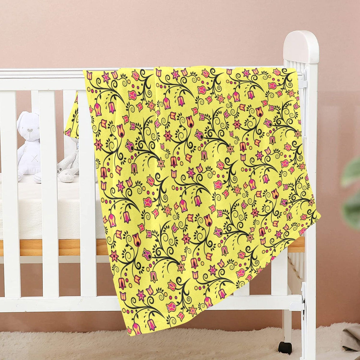 Key Lime Star Large Baby Blanket by 49 Dzine (image 2)
