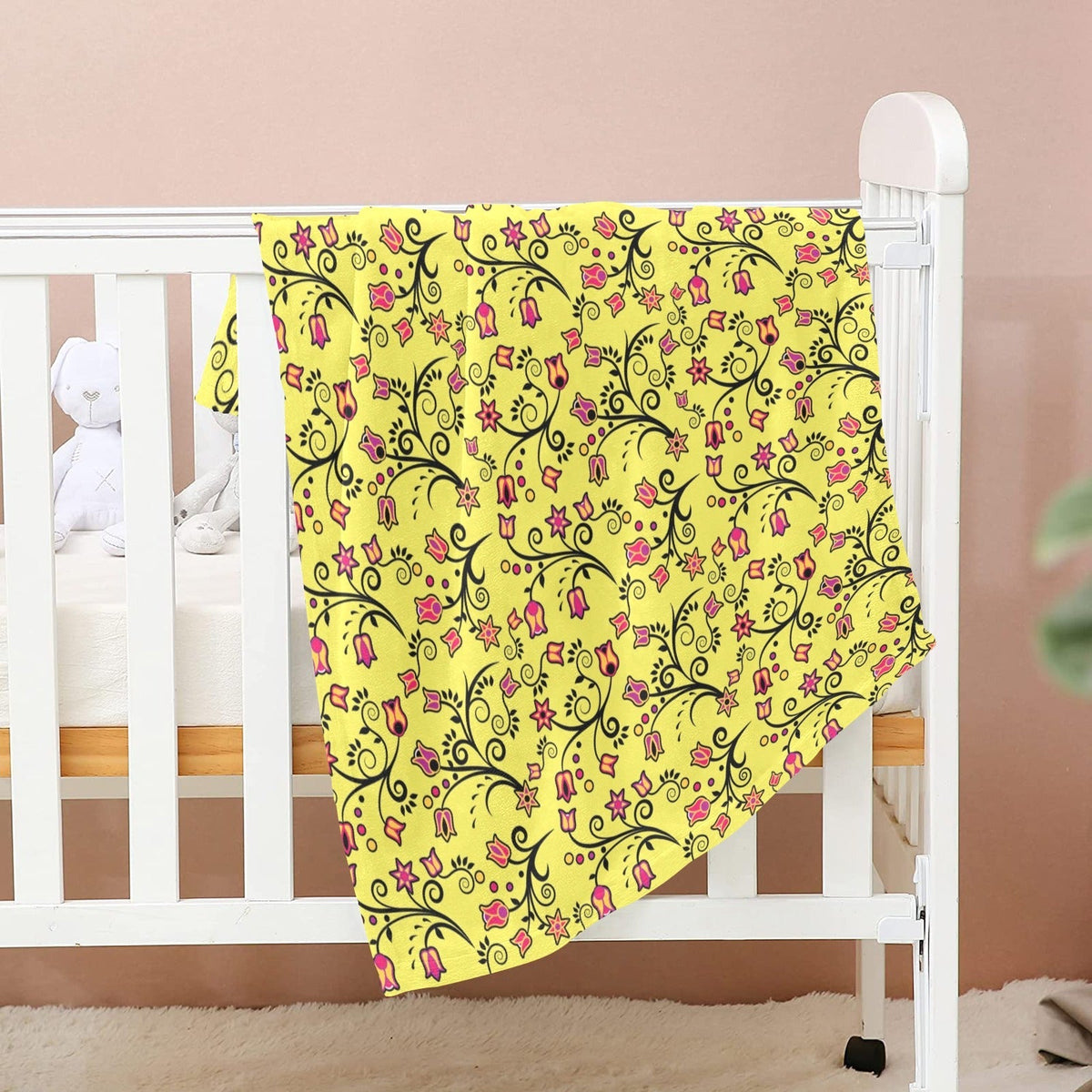 Key Lime Star Small Baby Blanket by 49 Dzine (image 2)