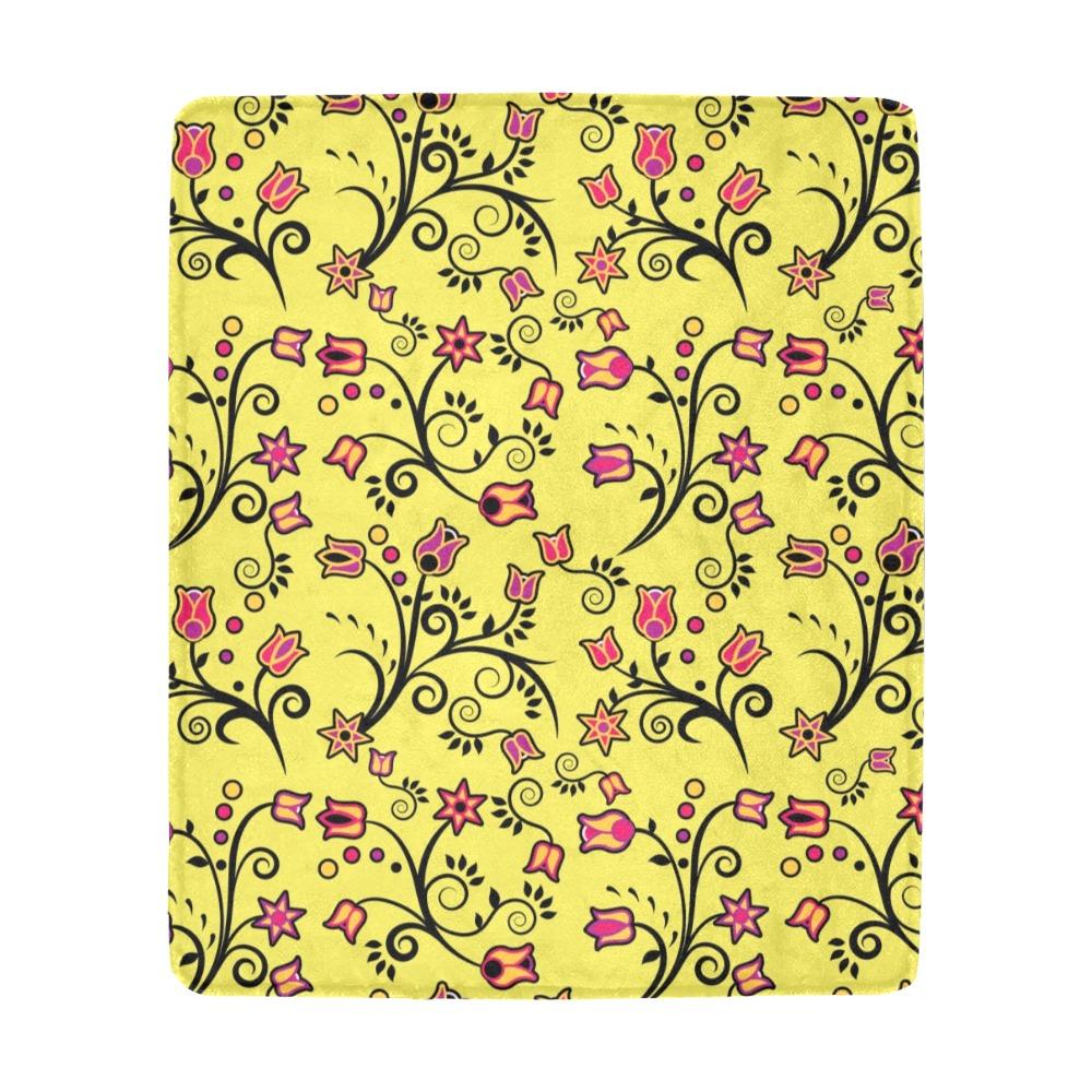 Floral Star Large Micro Fleece Blanket
