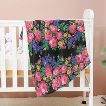 Load image into Gallery viewer, Kokum&#39;s Revenge Black Baby Blanket 30&quot;x40&quot; Baby Blanket 30&quot;x40&quot; e-joyer 
