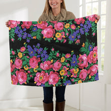 Load image into Gallery viewer, Kokum&#39;s Revenge Black Baby Blanket 30&quot;x40&quot; Baby Blanket 30&quot;x40&quot; e-joyer 
