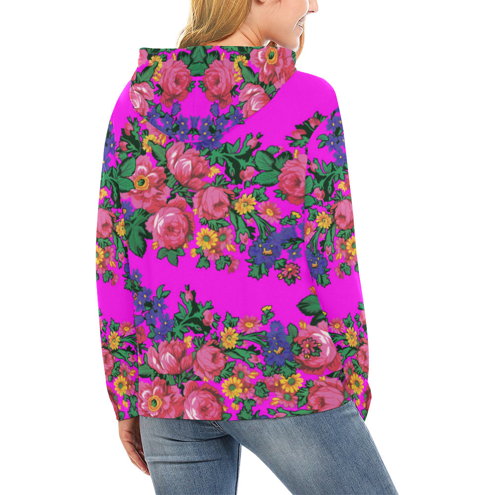 Kokum's Revenge Blush All Over Print Hoodie for Women (USA Size) (Model H13) Hoodie e-joyer 