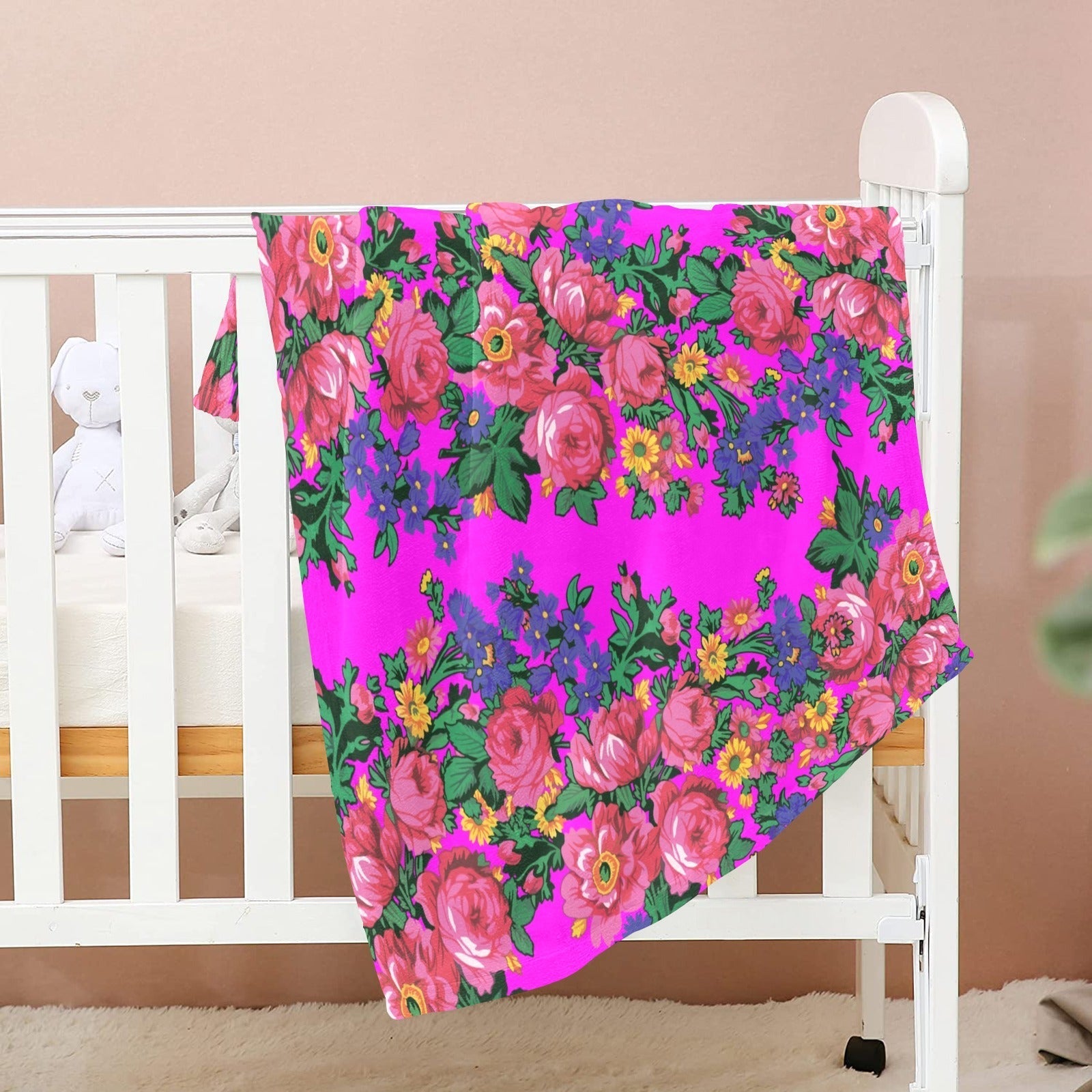 Kokum's Revenge Blush Baby Blanket 40"x50" Baby Blanket 40"x50" e-joyer 