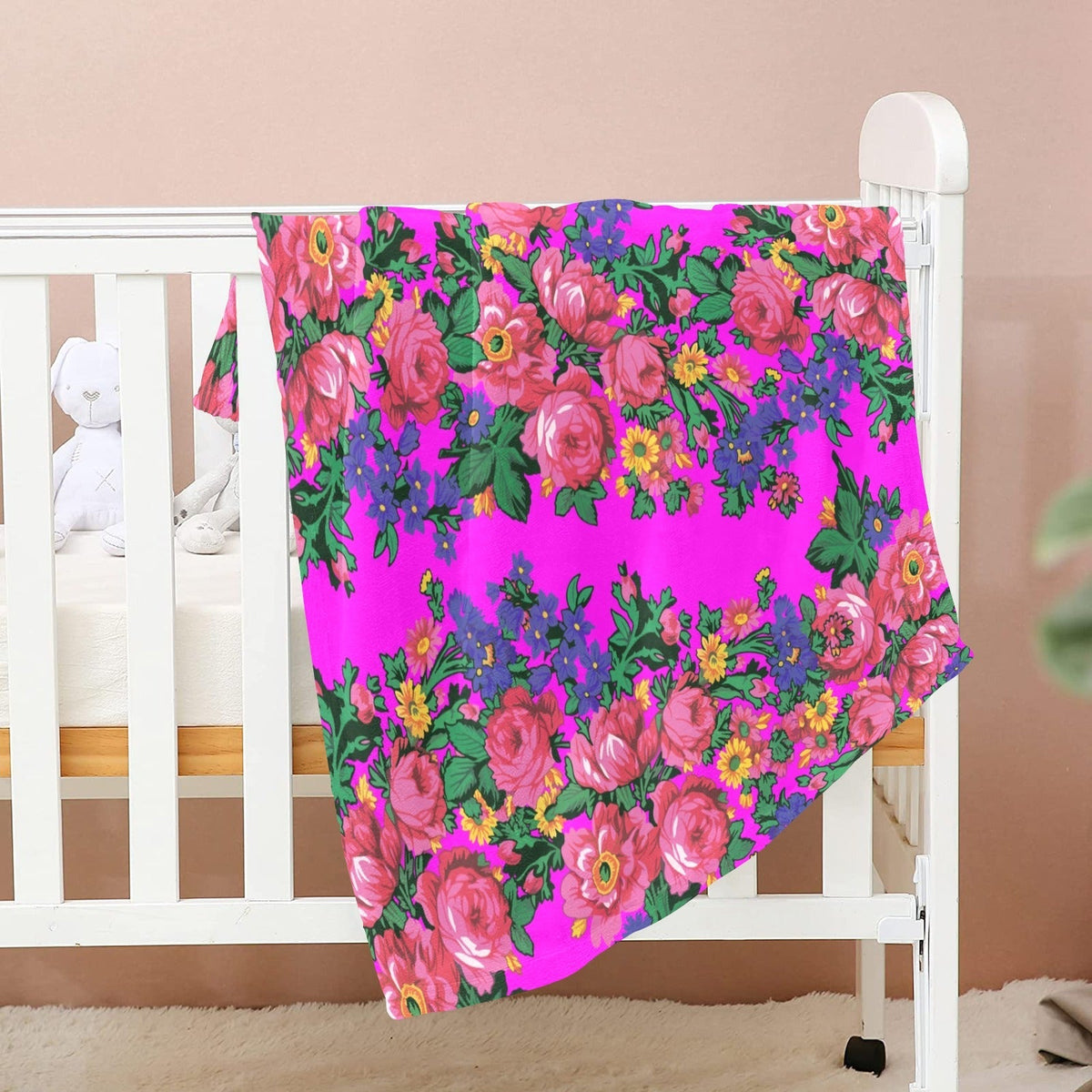 Kokum's Revenge Blush Large Baby Blanket by 49 Dzine (image 2)