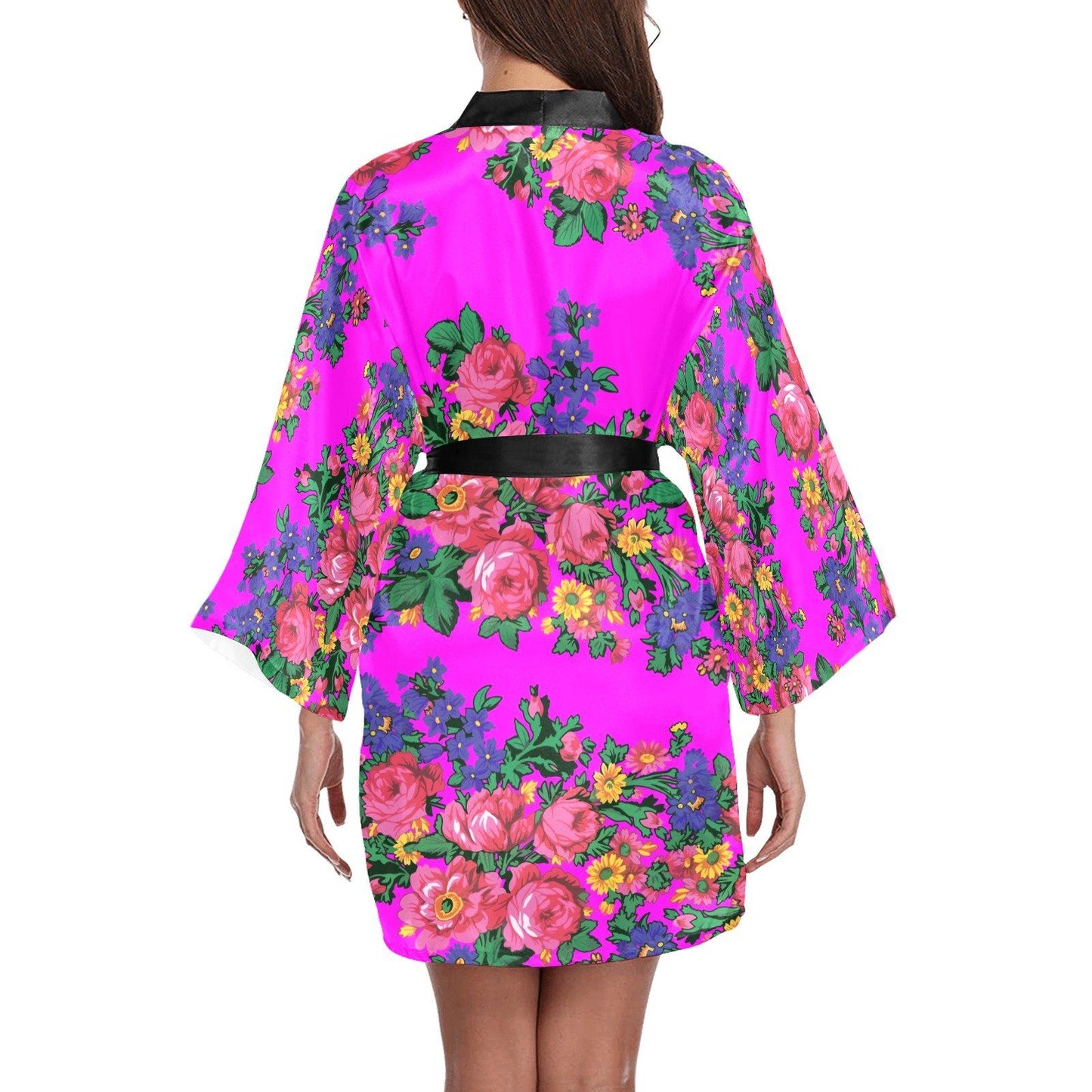 Kokum's Revenge Blush Long Sleeve Kimono Robe Long Sleeve Kimono Robe e-joyer 