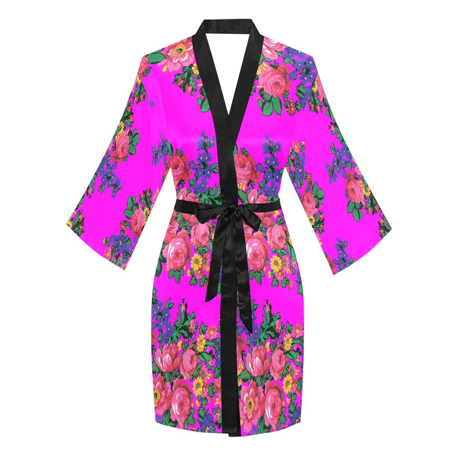 Kokum's Revenge Blush Long Sleeve Kimono Robe Long Sleeve Kimono Robe e-joyer 