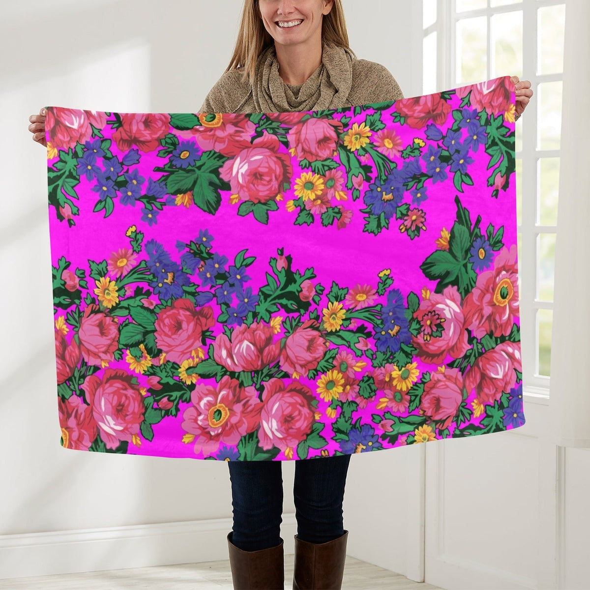 Kokum's Revenge Blush Small Baby Blanket by 49 Dzine