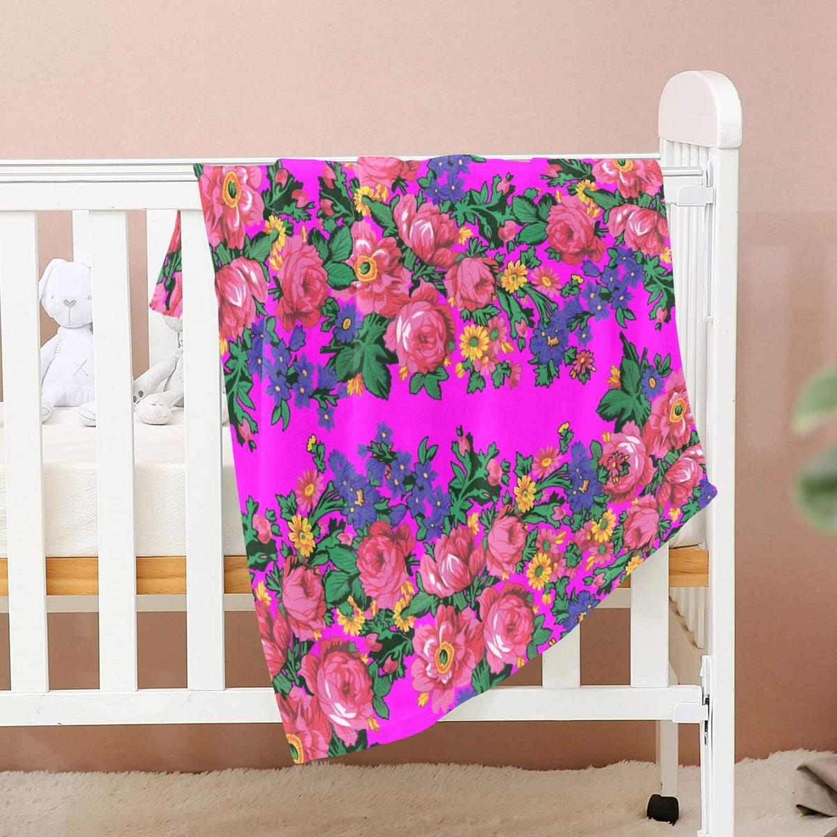 Kokum's Revenge Blush Small Baby Blanket by 49 Dzine (image 2)