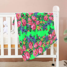 Load image into Gallery viewer, Kokum&#39;s Revenge Green Baby Blanket 30&quot;x40&quot; Baby Blanket 30&quot;x40&quot; e-joyer 
