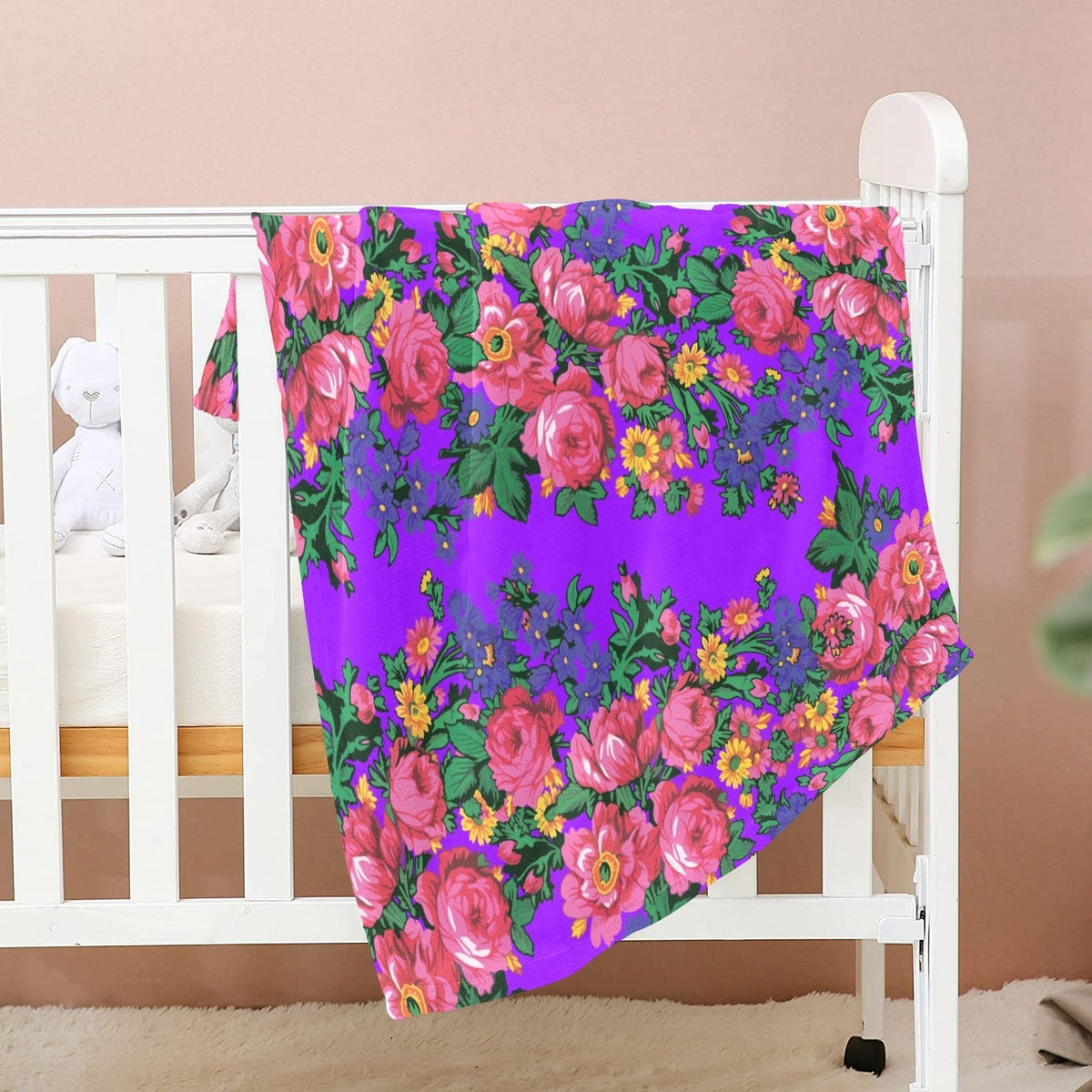 Kokum's Revenge Lilac Large Baby Blanket by 49 Dzine (image 2)