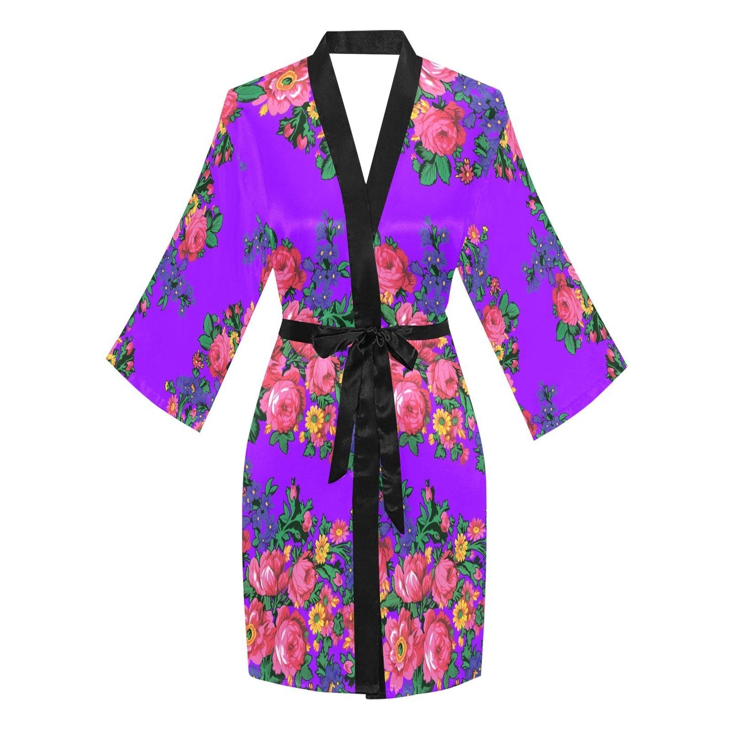 Kokum's Revenge Lilac Long Sleeve Kimono Robe Long Sleeve Kimono Robe e-joyer 