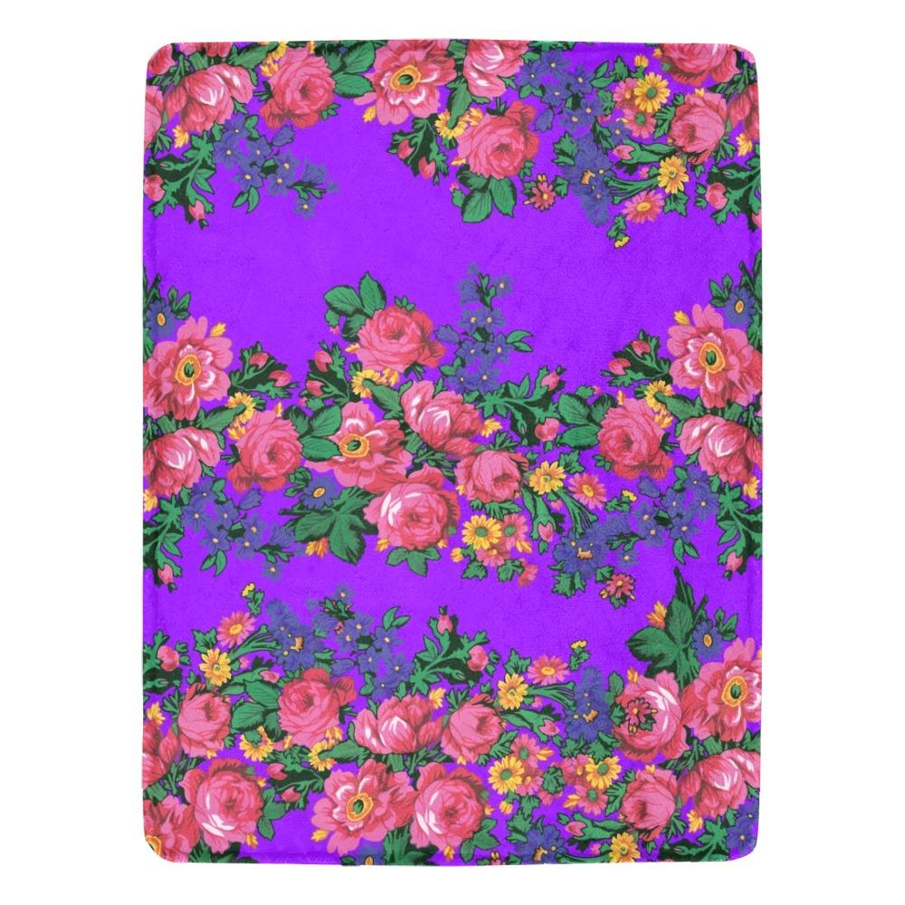 Kokum's Revenge Lilac X-Large Micro Fleece Blanket by 49 Dzine
