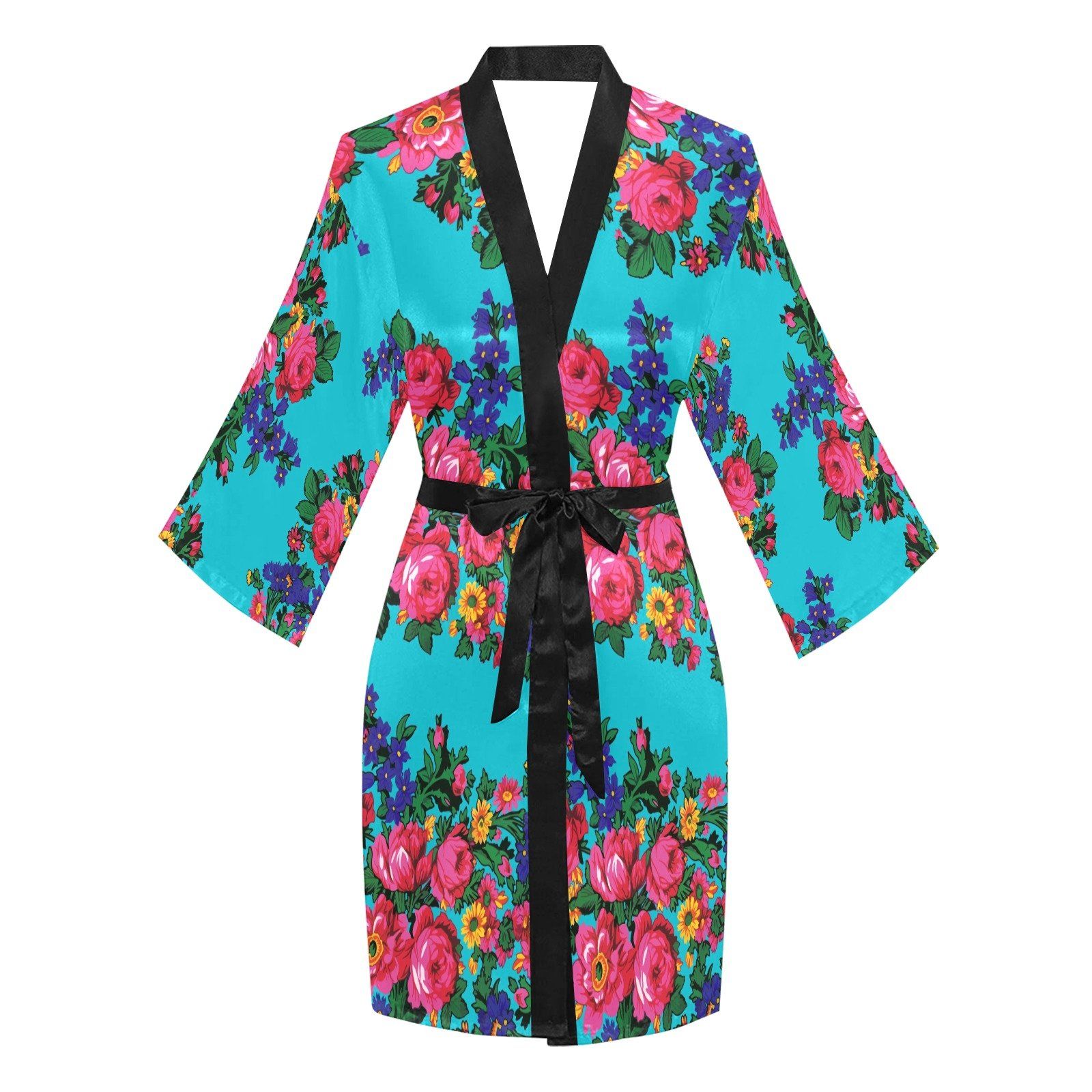 Kokum's Revenge Sky Long Sleeve Kimono Robe Long Sleeve Kimono Robe e-joyer 