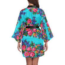 Load image into Gallery viewer, Kokum&#39;s Revenge Sky Long Sleeve Kimono Robe Long Sleeve Kimono Robe e-joyer 
