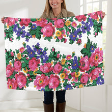 Load image into Gallery viewer, Kokum&#39;s Revenge White Baby Blanket 40&quot;x50&quot; Baby Blanket 40&quot;x50&quot; e-joyer 
