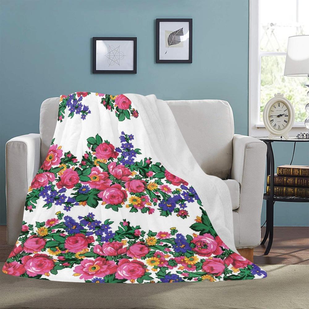 Kokum's Revenge White X-Large Micro Fleece Blanket by 49 Dzine (image 3)