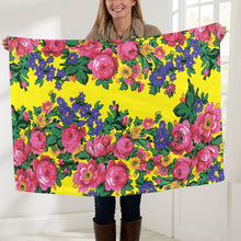 Load image into Gallery viewer, Kokum&#39;s Revenge Yellow Baby Blanket 40&quot;x50&quot; Baby Blanket 40&quot;x50&quot; e-joyer 
