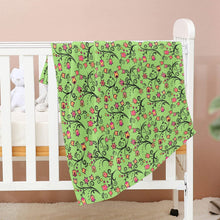 Load image into Gallery viewer, LightGreen Yellow Star Baby Blanket 40&quot;x50&quot; Baby Blanket 40&quot;x50&quot; e-joyer 
