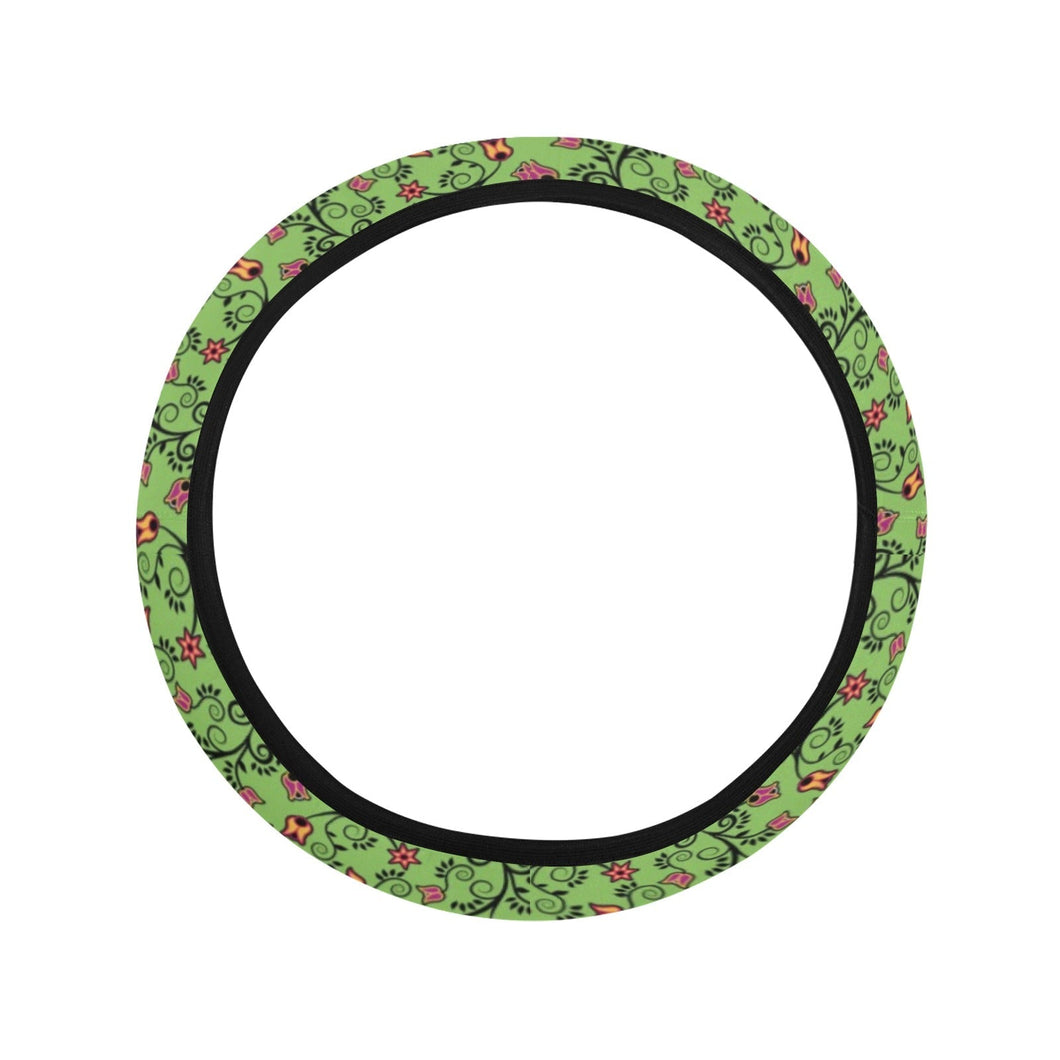 LightGreen Yellow Star Steering Wheel Cover with Elastic Edge Steering Wheel Cover with Elastic Edge e-joyer 