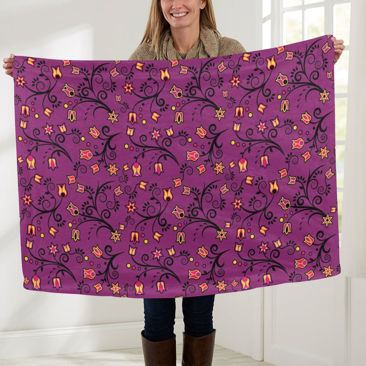 Lollipop Star Large Baby Blanket by 49 Dzine