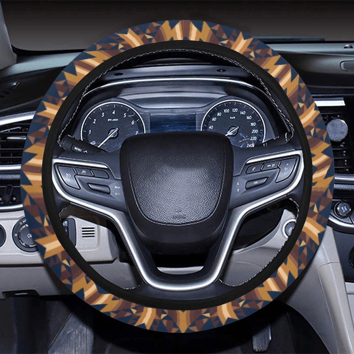 Marron Cloud Steering Wheel Cover with Elastic Edge Steering Wheel Cover with Elastic Edge e-joyer 