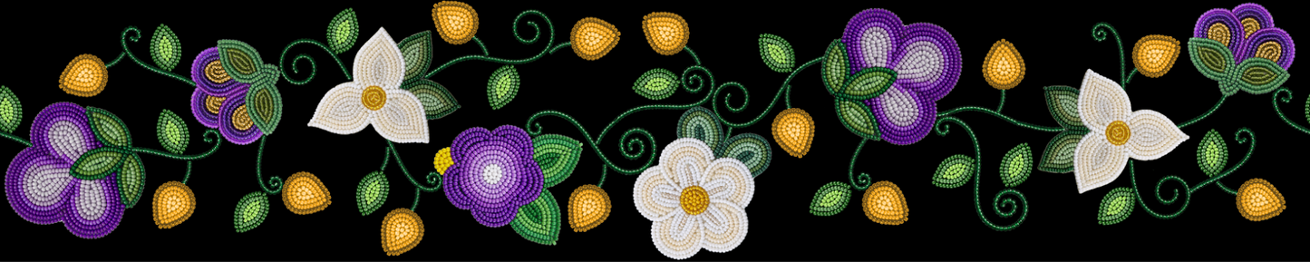 Midnight Moss Bloom Printed Ribbon Bundle