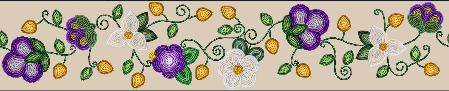 Midnight Moss Bloom Printed Ribbon Bundle