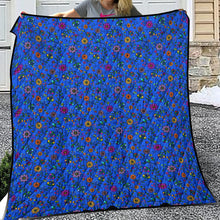 Load image into Gallery viewer, Prairie Paintbrush Blue Lightweight Quilt
