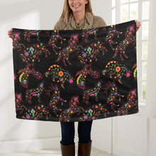 Load image into Gallery viewer, Neon Floral Animals Baby Blanket 30&quot;x40&quot; Baby Blanket 30&quot;x40&quot; e-joyer 
