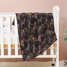 Load image into Gallery viewer, Neon Floral Animals Baby Blanket 30&quot;x40&quot; Baby Blanket 30&quot;x40&quot; e-joyer 
