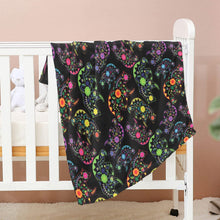 Load image into Gallery viewer, Neon Floral Bears Baby Blanket 40&quot;x50&quot; Baby Blanket 40&quot;x50&quot; e-joyer 
