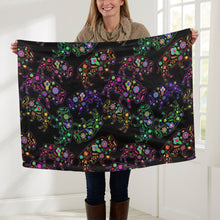 Load image into Gallery viewer, Neon Floral Buffalos Baby Blanket 30&quot;x40&quot; Baby Blanket 30&quot;x40&quot; e-joyer 
