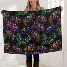 Load image into Gallery viewer, Neon Floral Buffalos Baby Blanket 40&quot;x50&quot; Baby Blanket 40&quot;x50&quot; e-joyer 
