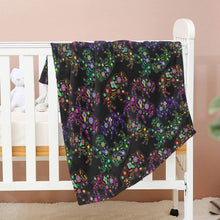 Load image into Gallery viewer, Neon Floral Buffalos Baby Blanket 40&quot;x50&quot; Baby Blanket 40&quot;x50&quot; e-joyer 
