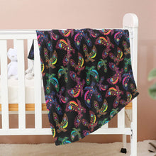 Load image into Gallery viewer, Neon Floral Eagles Baby Blanket 40&quot;x50&quot; Baby Blanket 40&quot;x50&quot; e-joyer 
