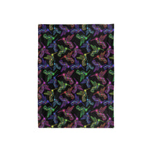 Load image into Gallery viewer, Neon Floral Hummingbirds Baby Blanket 40&quot;x50&quot; Baby Blanket 40&quot;x50&quot; e-joyer 
