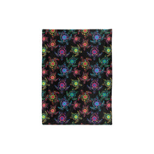 Load image into Gallery viewer, Neon Floral Turtle Baby Blanket 30&quot;x40&quot; Baby Blanket 30&quot;x40&quot; e-joyer 
