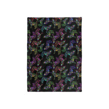 Load image into Gallery viewer, Neon Floral Wolves Baby Blanket 40&quot;x50&quot; Baby Blanket 40&quot;x50&quot; e-joyer 
