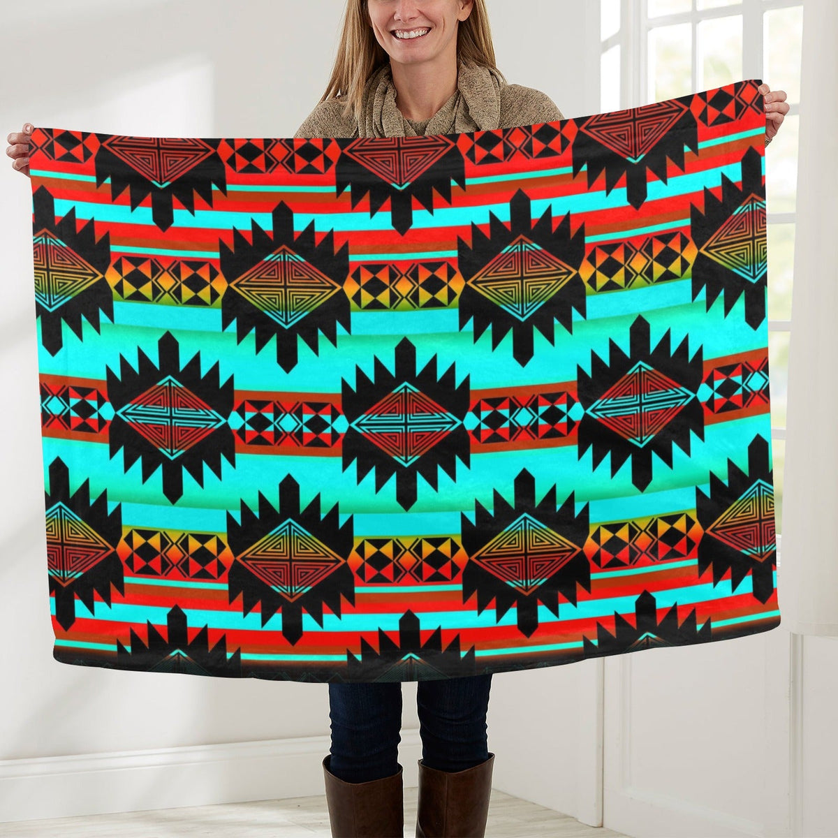 Okotoks Arrow Large Baby Blanket by 49 Dzine