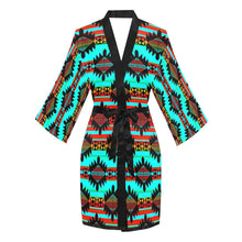 Load image into Gallery viewer, Okotoks Arrow Long Sleeve Kimono Robe Long Sleeve Kimono Robe e-joyer 
