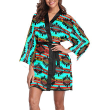 Load image into Gallery viewer, Okotoks Arrow Long Sleeve Kimono Robe Long Sleeve Kimono Robe e-joyer 
