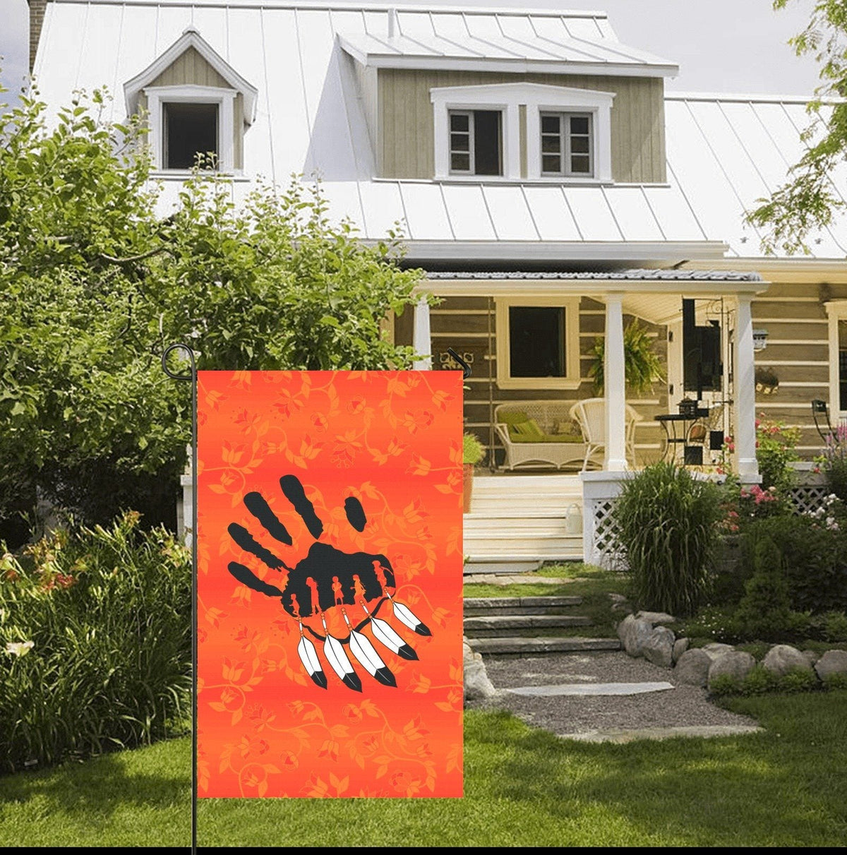 Orange Days Garden Flag 36''x60''